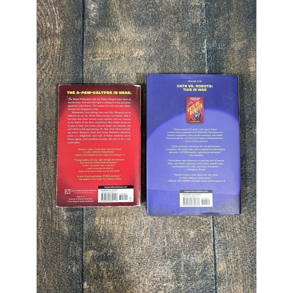 Cats vs. Robots #1: This Is War and #2: Now With Fleas Margaret Stohl & Peterson - Picture 5 of 7